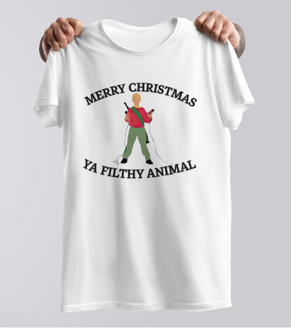 Merry Christmas Ya Filthy Animal Kevin McCallister Home Alone T-Shirt