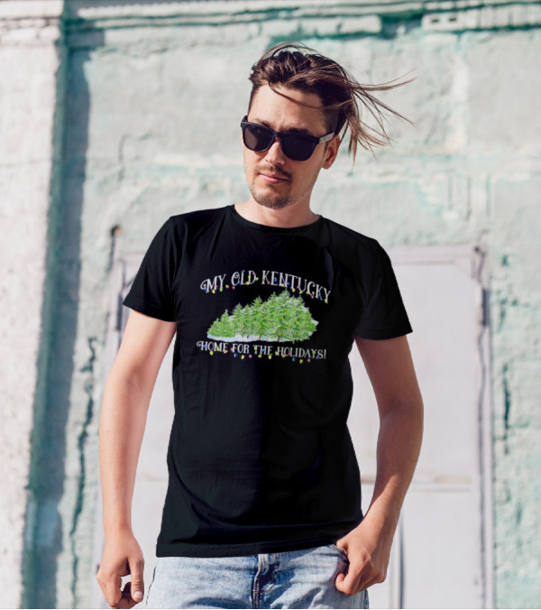 My Old Kentucky Home Holidays Christmas Trees Lights T-Shirt