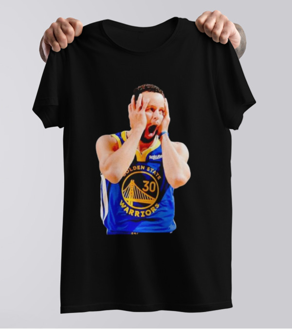 Golden State Warriors Stephen Curry 30 Reaction T-Shirt