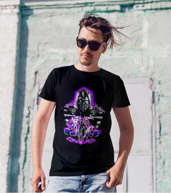 Noob Saibot's Shadow Assault With Purple Aura T-Shirt
