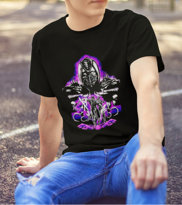 Noob Saibot's Shadow Assault With Purple Aura T-Shirt