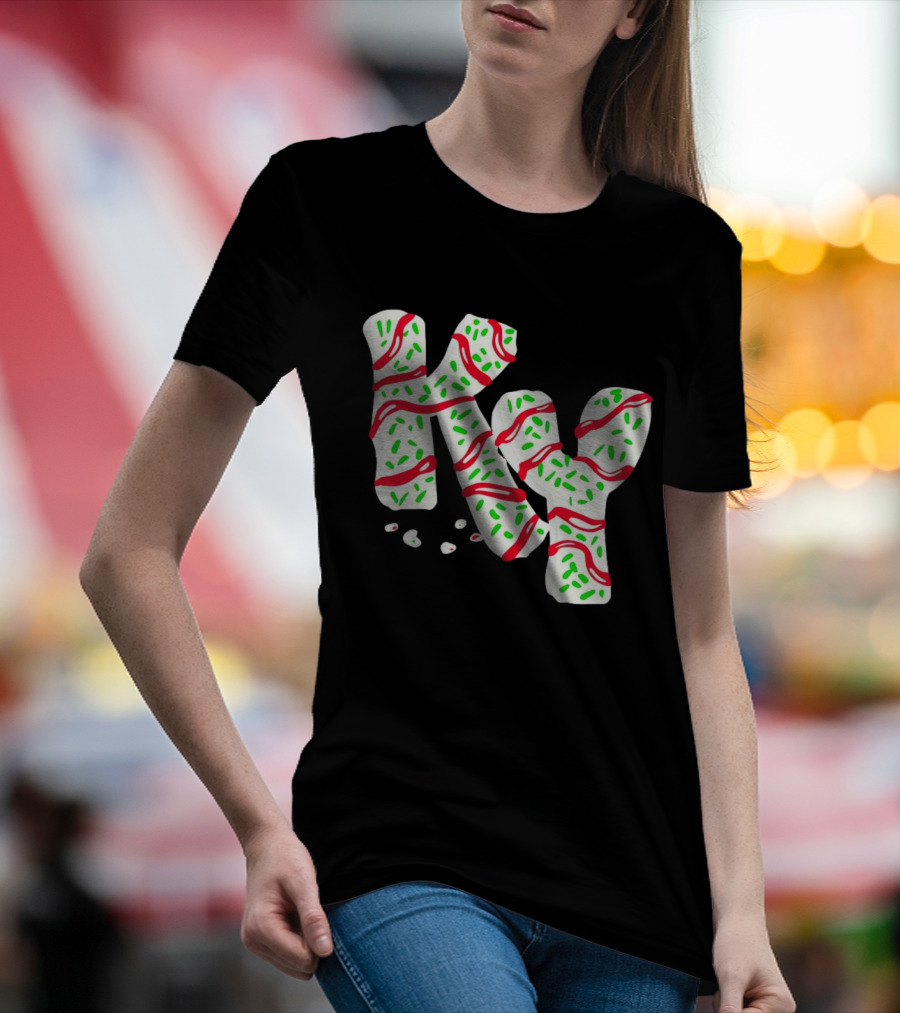 Christmas Treat KY Candy Cane-Inspired T-Shirt