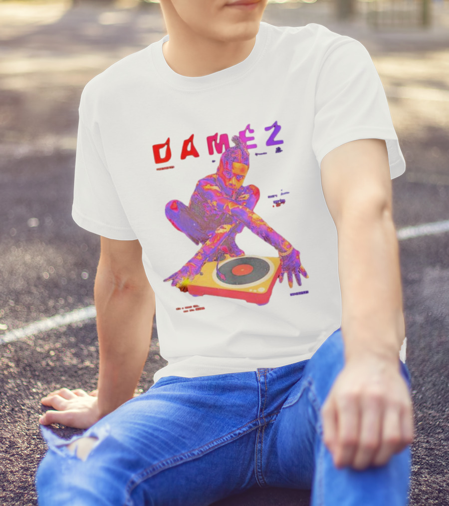 Damez Presents HIPHOP50 Vibrant Turntable Experience T-Shirt