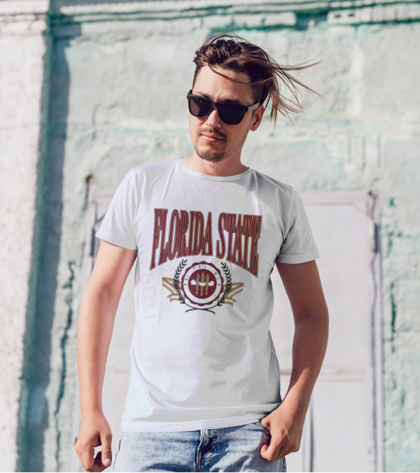 Florida State Emblem Torch Laurel T-Shirt
