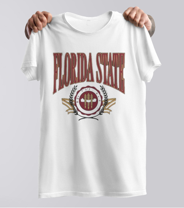 Florida State Emblem Torch Laurel T-Shirt