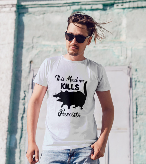 This Machine Kills Fascists Rat T-Shirt