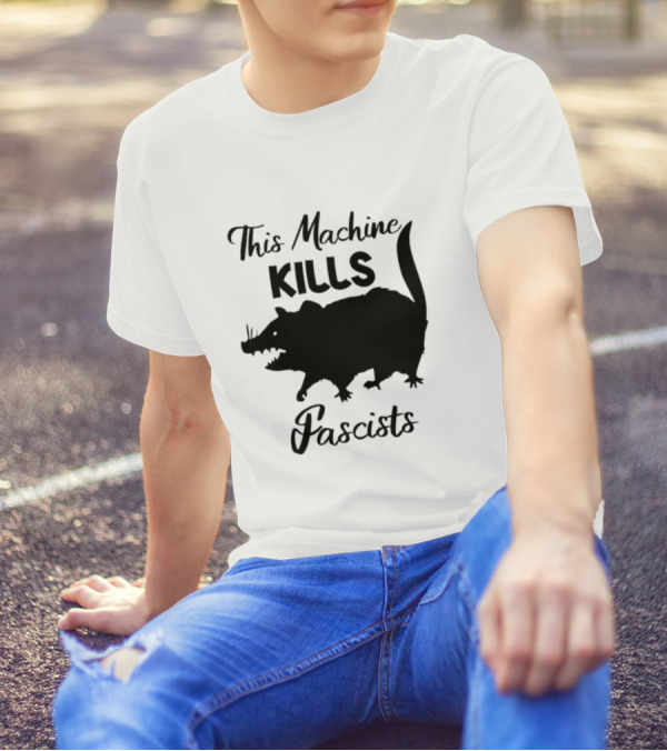 This Machine Kills Fascists Rat T-Shirt
