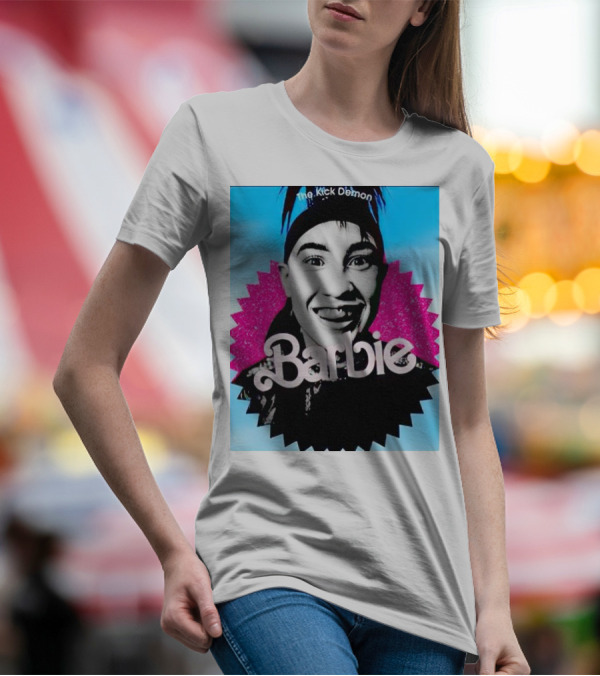 The Kick Demon Barbie Iconic Bold Face T-Shirt