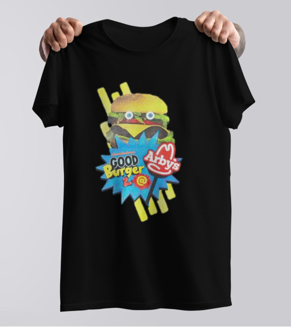Nickelodeon Good Burger 2 Arby’s Crossover Promo Burger Character T-Shirt
