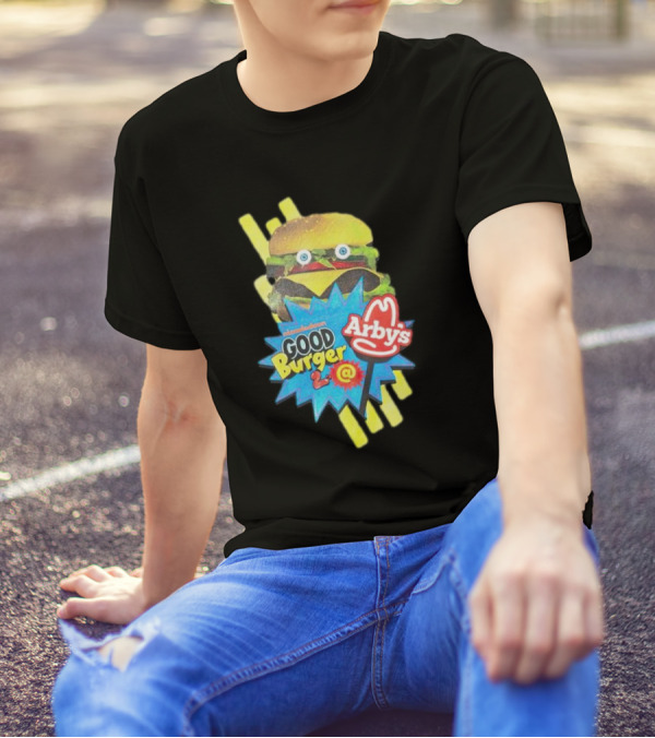 Nickelodeon Good Burger 2 Arby’s Crossover Promo Burger Character T-Shirt