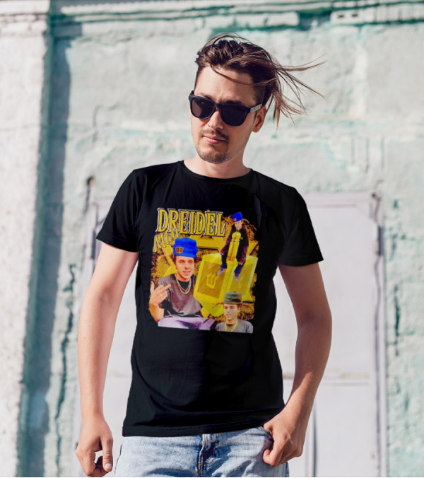 Dreidel Man Vintage Star Yellow Dreidel Hat T-Shirt