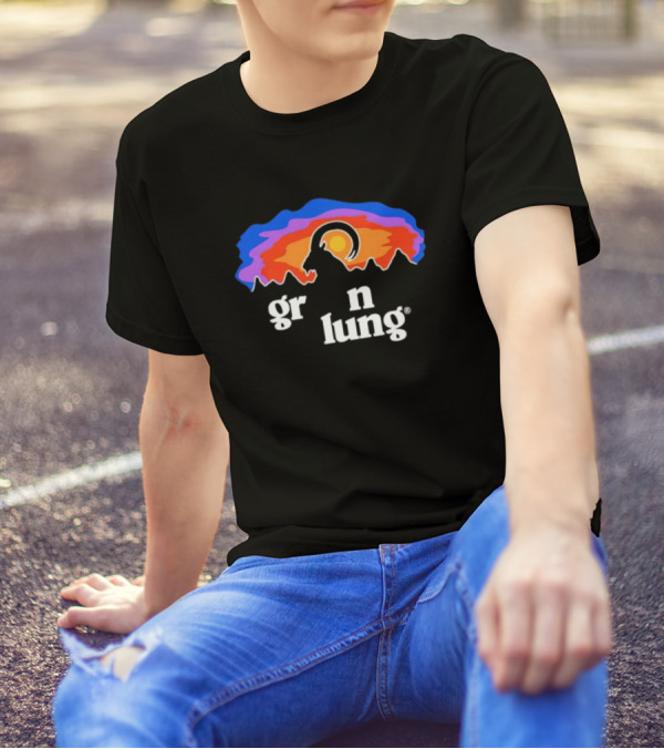 Goatagonia Gr N Lung Sunset Mountain Goat T-Shirt