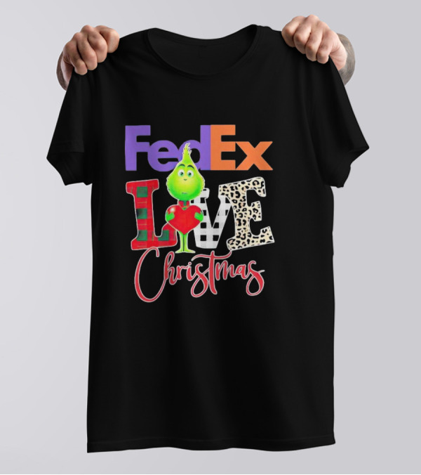 FedEx Grinch Love Christmas T-Shirt
