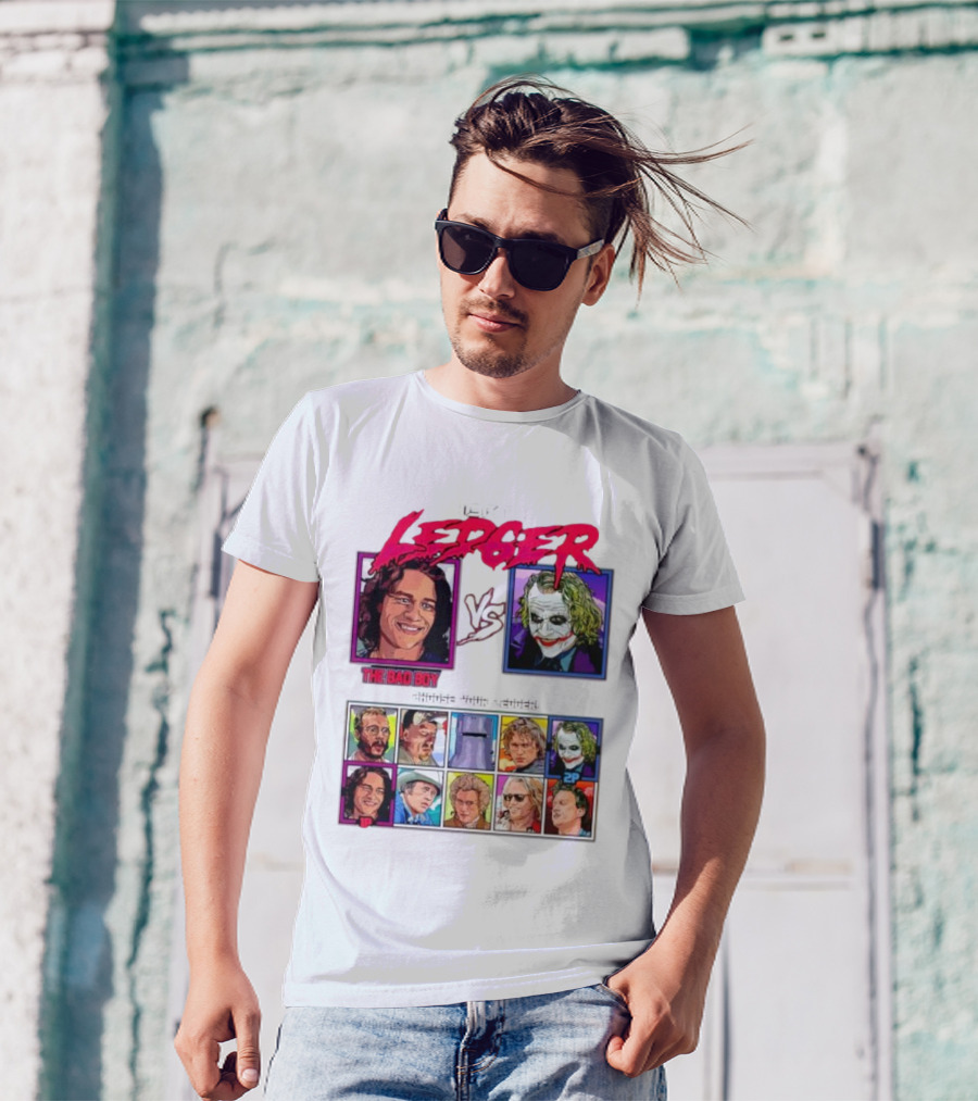 Heat 1 Ledger The Bad Boy Vs The Joker Choose Your Ledger T-Shirt