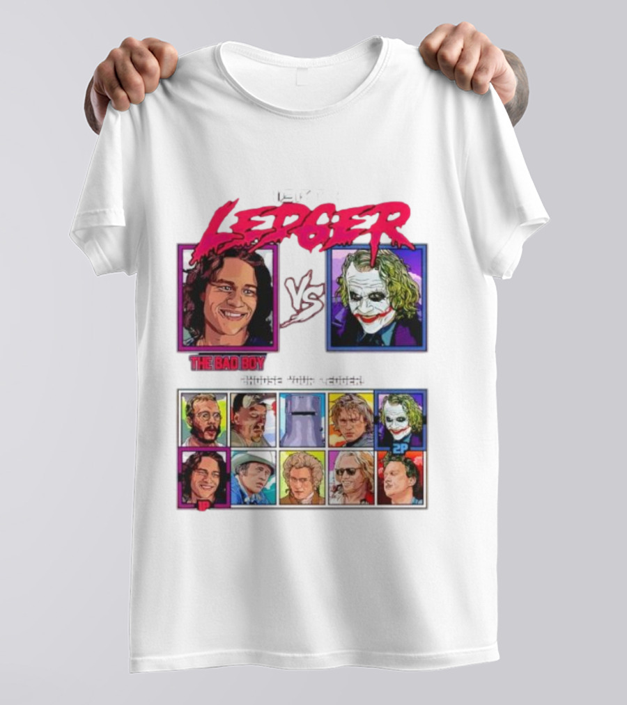Heat 1 Ledger The Bad Boy Vs The Joker Choose Your Ledger T-Shirt