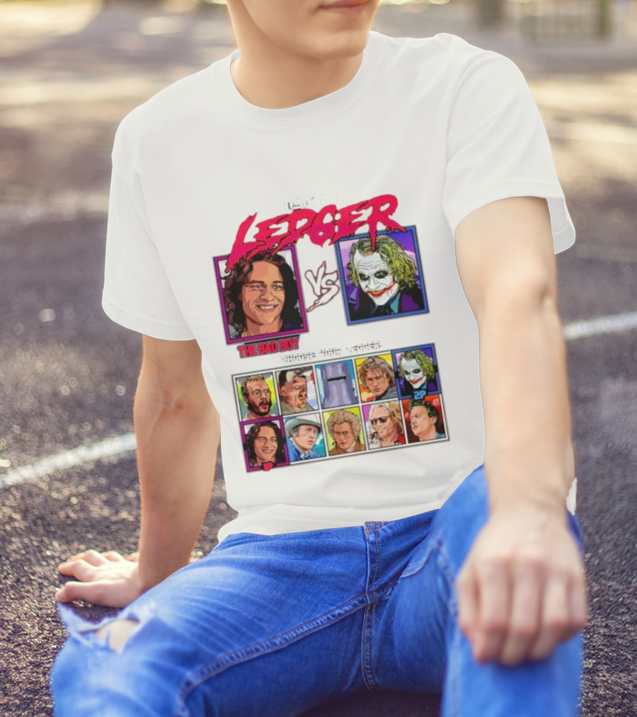 Heat 1 Ledger The Bad Boy Vs The Joker Choose Your Ledger T-Shirt