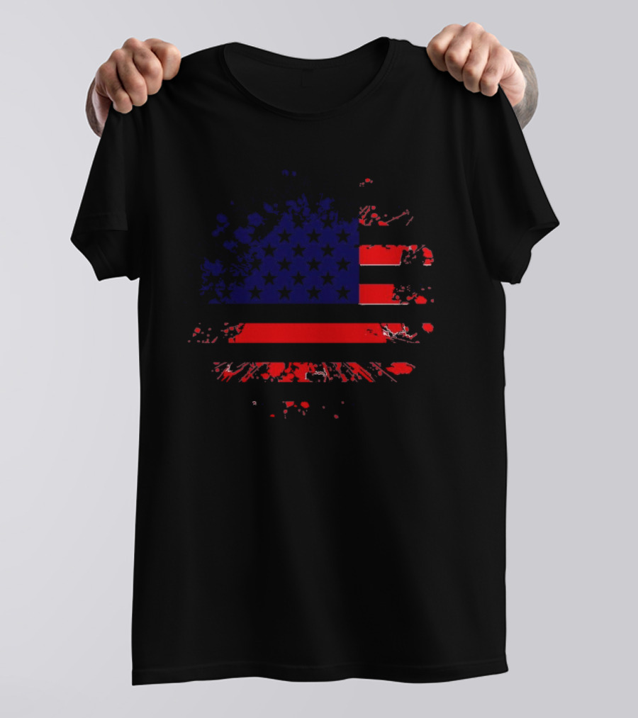 American Flag Grunge T-Shirt