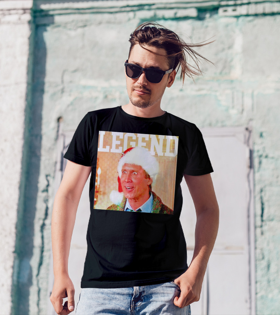Legend Clark Griswold Santa Hat Iconic Movie Character T-Shirt