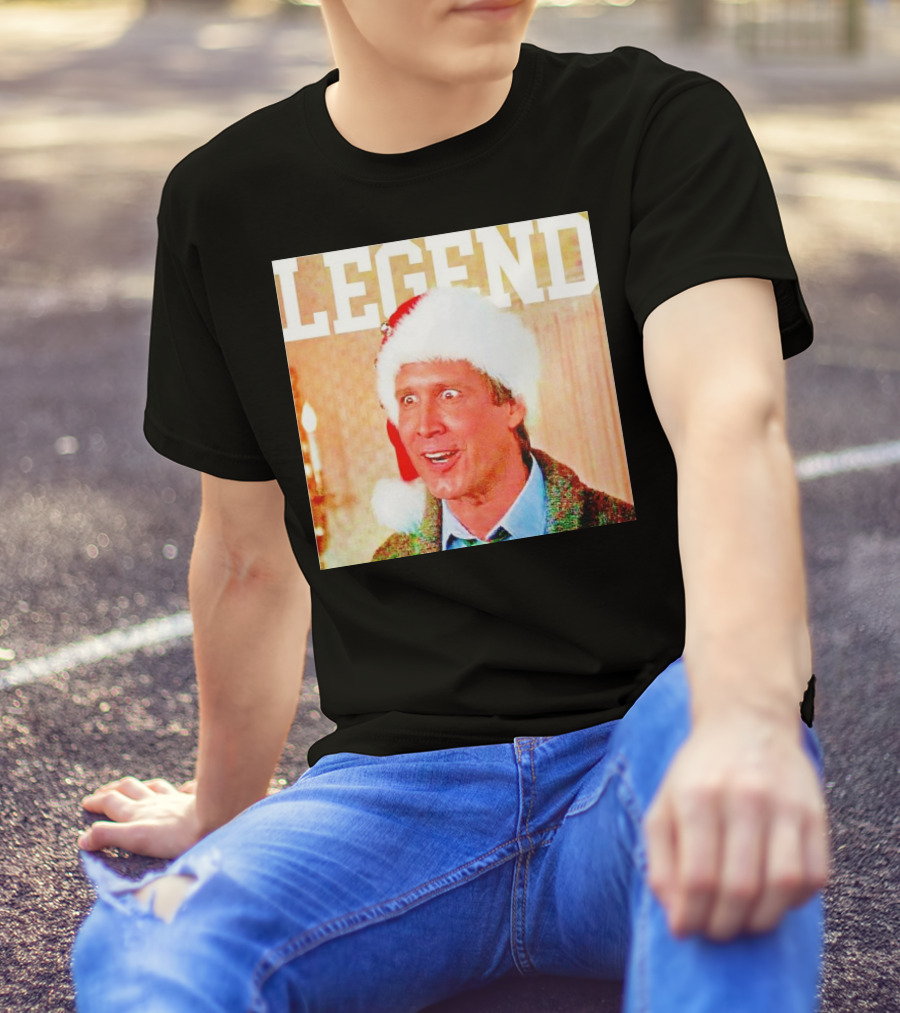 Legend Clark Griswold Santa Hat Iconic Movie Character T-Shirt