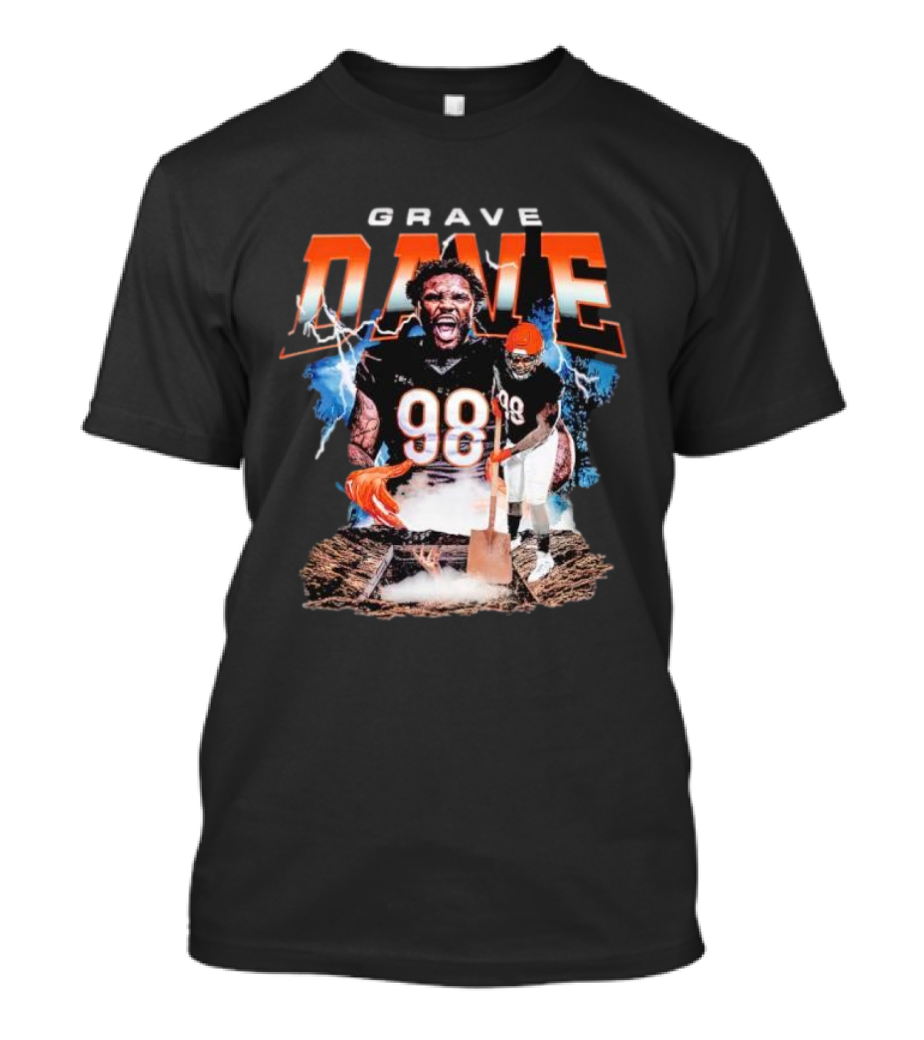Grave Dave DJ Reader 98 Bengals Football T-Shirt