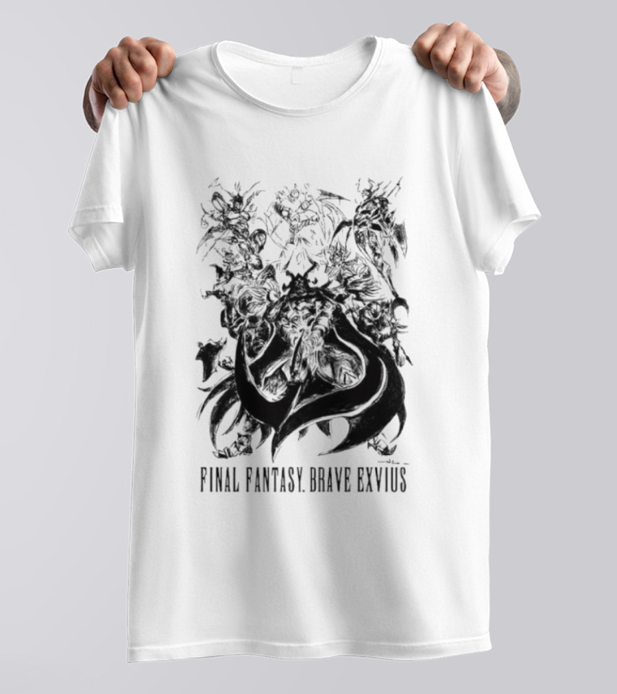 Final Fantasy Brave Exvius Fantasy Characters Artwork Collection T-Shirt