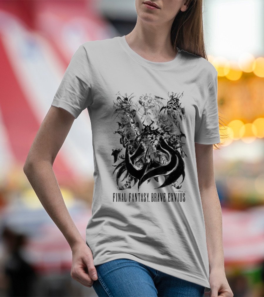Final Fantasy Brave Exvius Fantasy Characters Artwork Collection T-Shirt