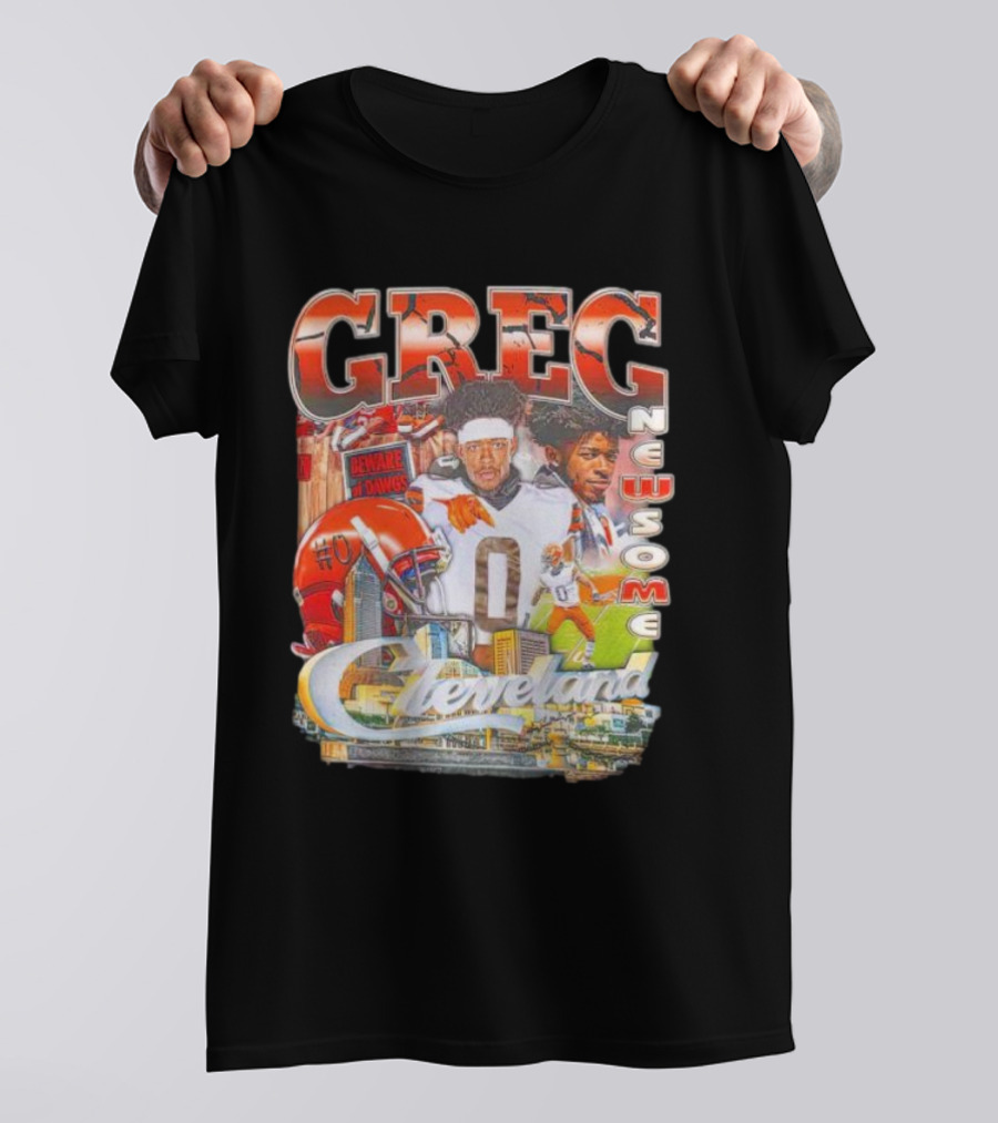 Greg Newsome II Cleveland Collage Beware Of Dawgs T-Shirt