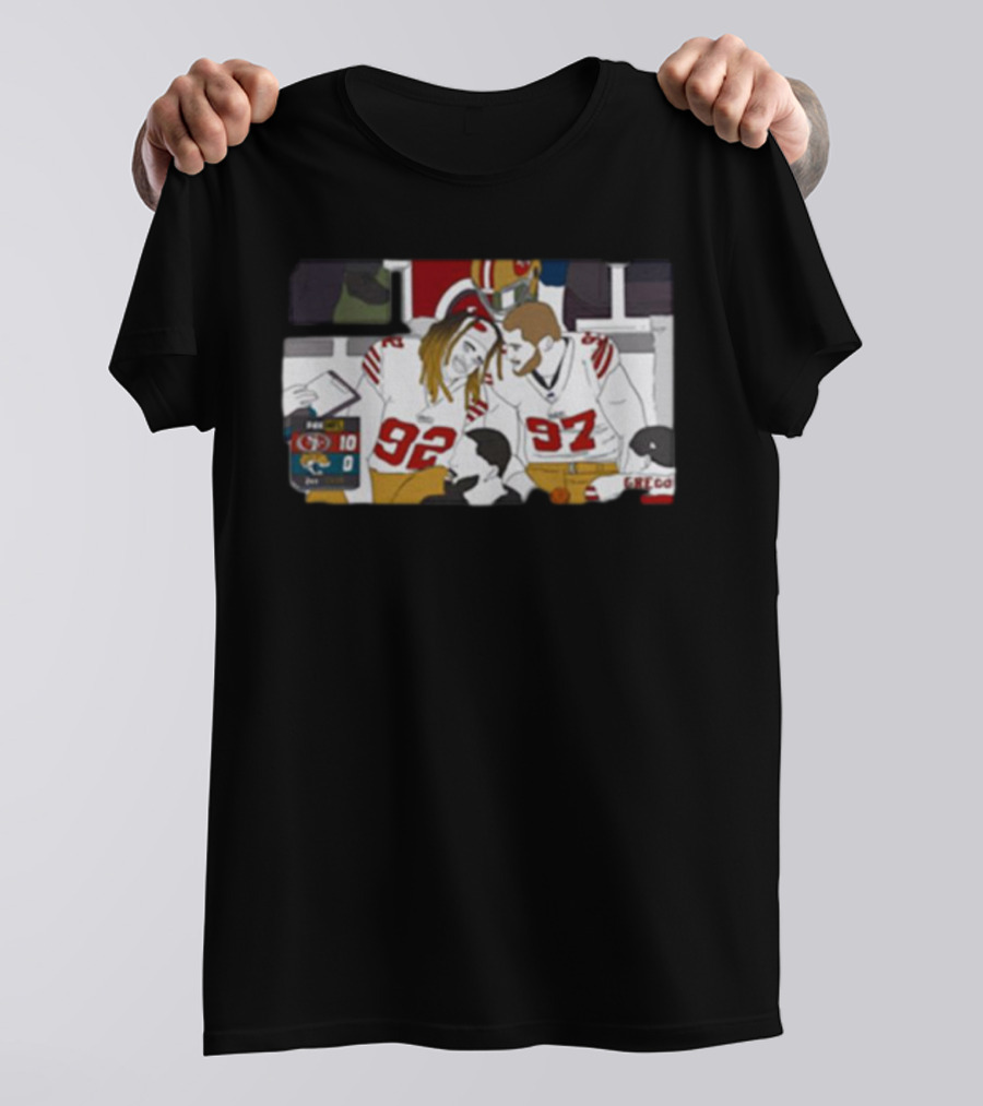 San Francisco 49ers Bromance Young And Bosa Football Friends T-Shirt