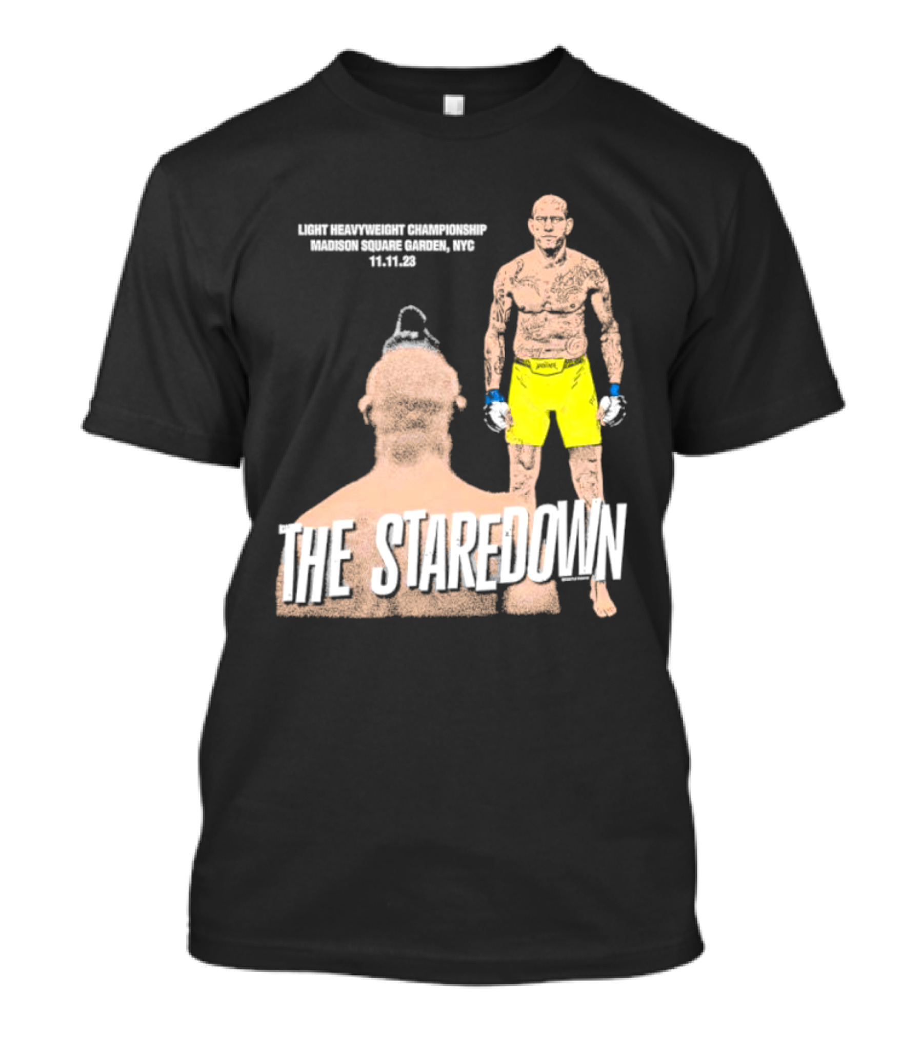 Light Heavyweight Championship The Staredown Madison Square Garden NYC 11.11.23 T-Shirt