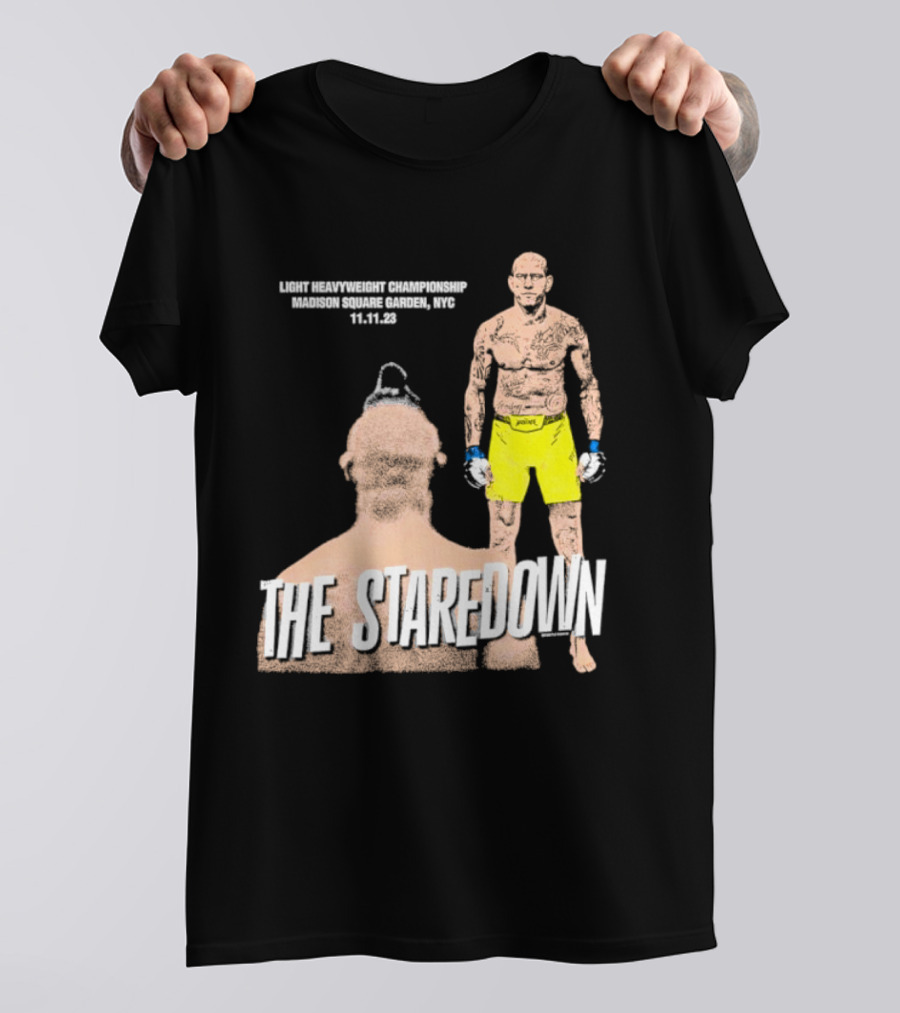 Light Heavyweight Championship The Staredown Madison Square Garden NYC 11.11.23 T-Shirt