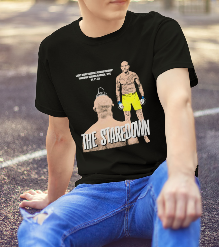 Light Heavyweight Championship The Staredown Madison Square Garden NYC 11.11.23 T-Shirt