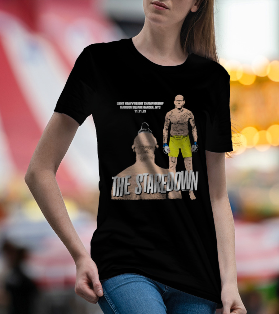 Light Heavyweight Championship The Staredown Madison Square Garden NYC 11.11.23 T-Shirt