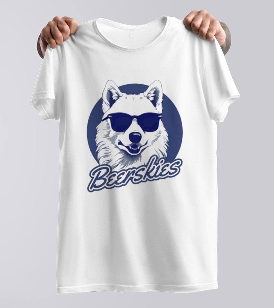 Beerskies Dog With Sunglasses T-Shirt