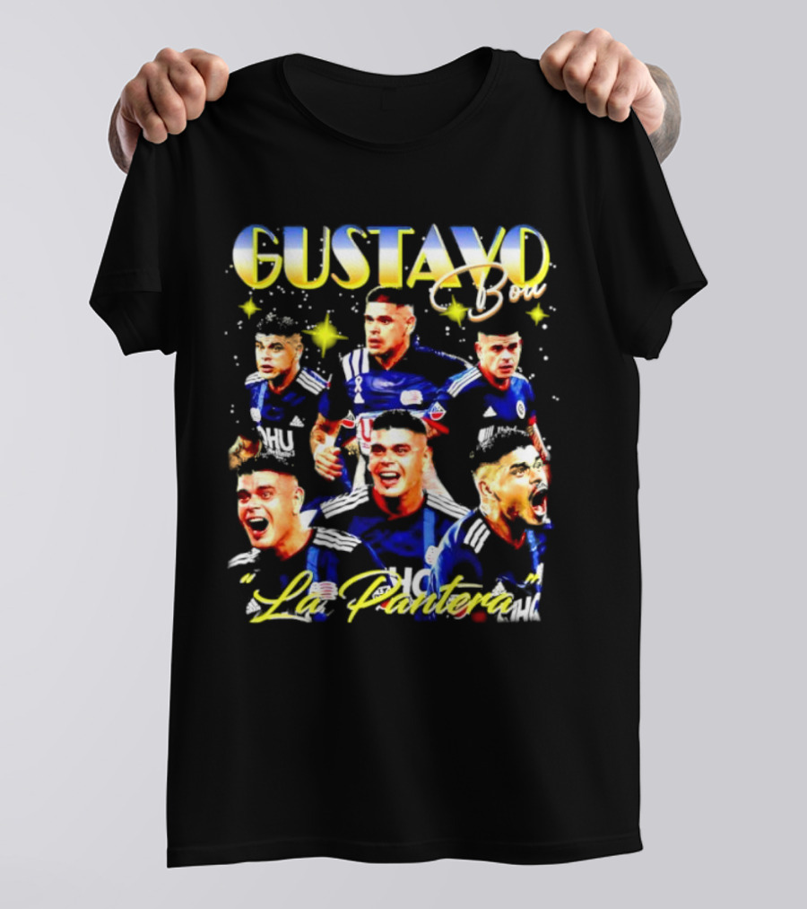 Gustavo Bou La Pantera New England Revolution Star T-Shirt