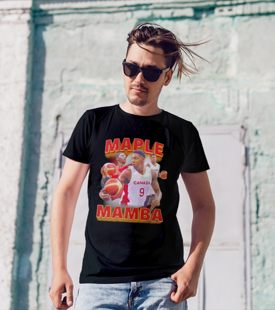 Maple Mamba Canada Basketball Player Number 9 T-Shirt
