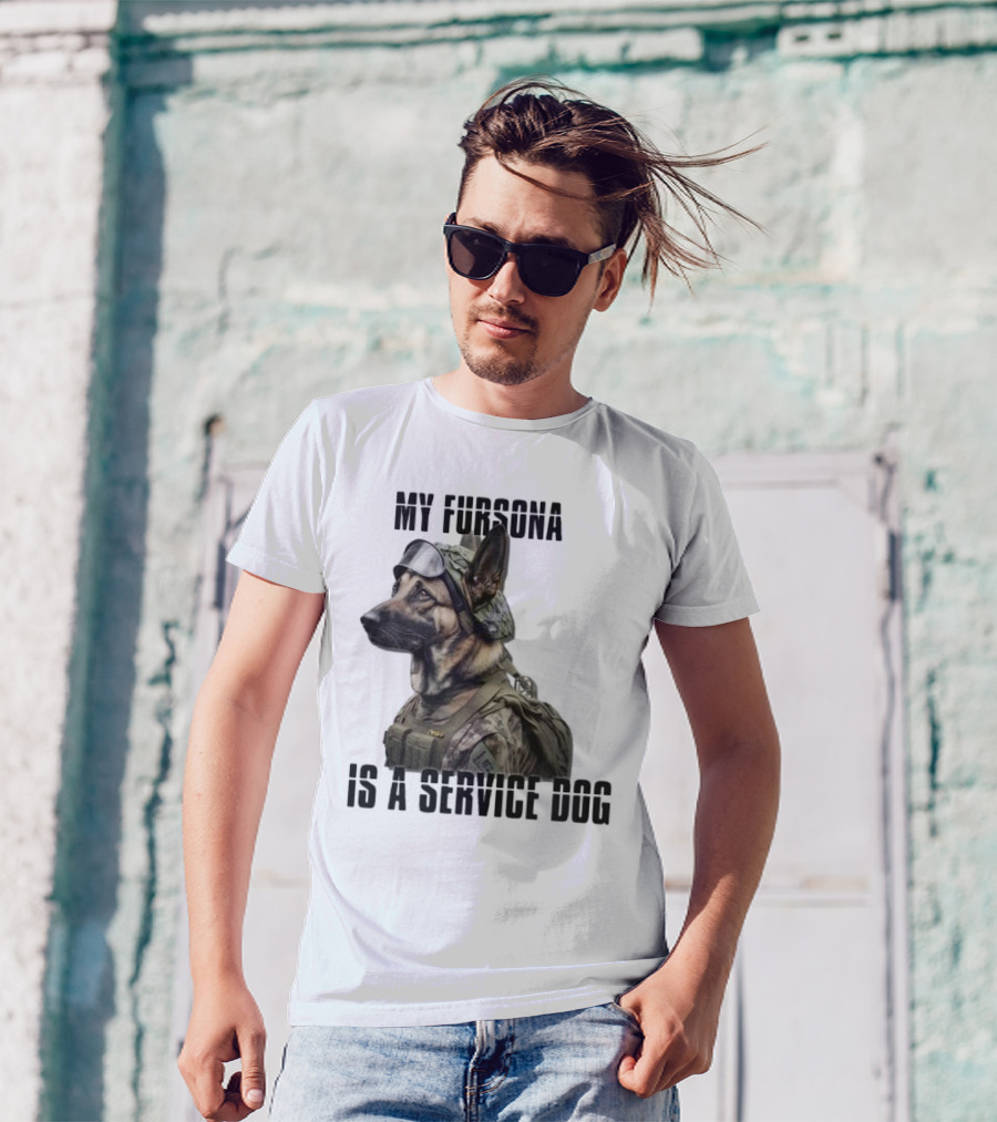 My Fursona Is A Service Dog In Tactical Gear T-Shirt
