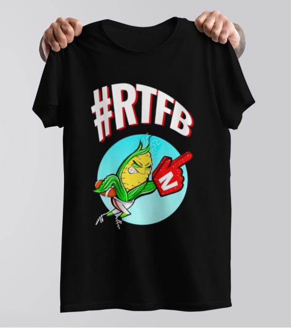 RTFB Nebraska Cobby Corn Football T-Shirt