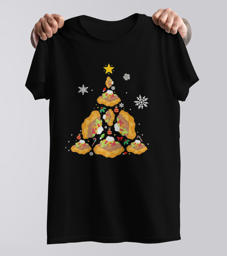 Oh Taco Christmas Tree Festive Holiday Taco Christmas Tree T-Shirt