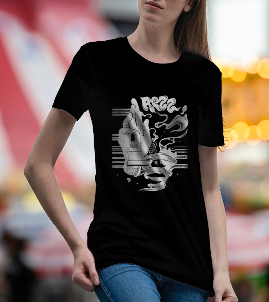 Rezz Perception Hand Staircase And Psychedelic Elements T-Shirt