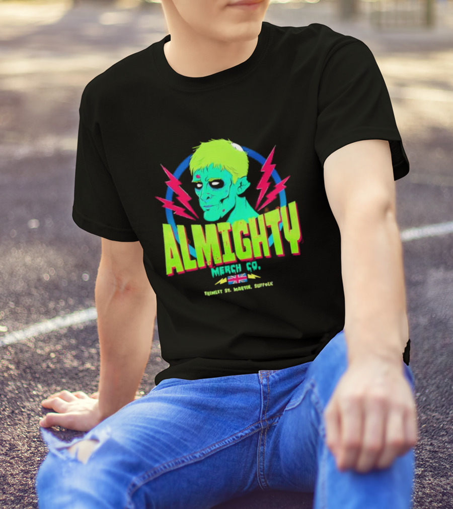 Almighty Merch Co. Frankenstein Illustration Trimley St. Martin Suffolk T-Shirt