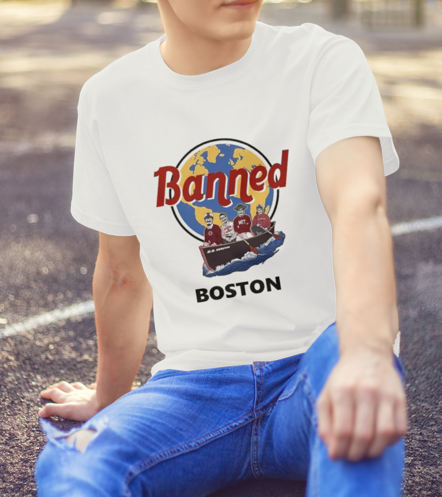 Banned Boston World Traveler Silhouette Adventure T-Shirt