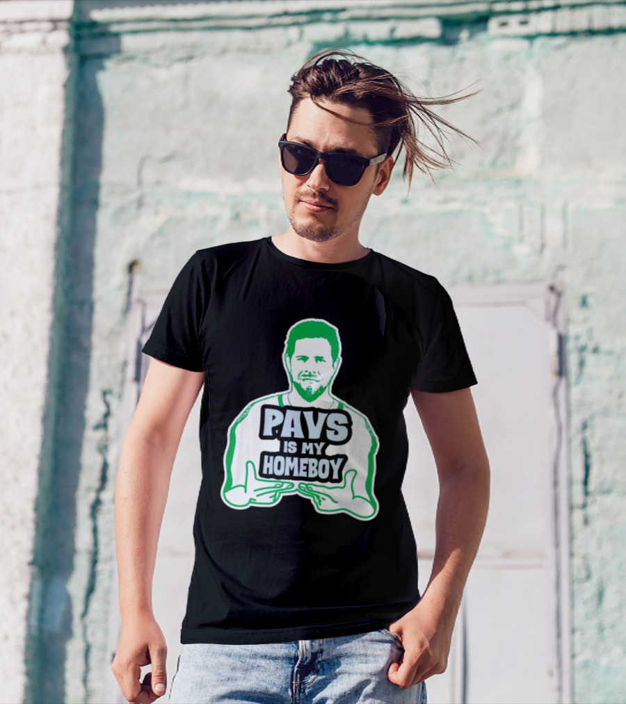 Dallas Stars Pavs Is My Homeboy Green And White T-Shirt