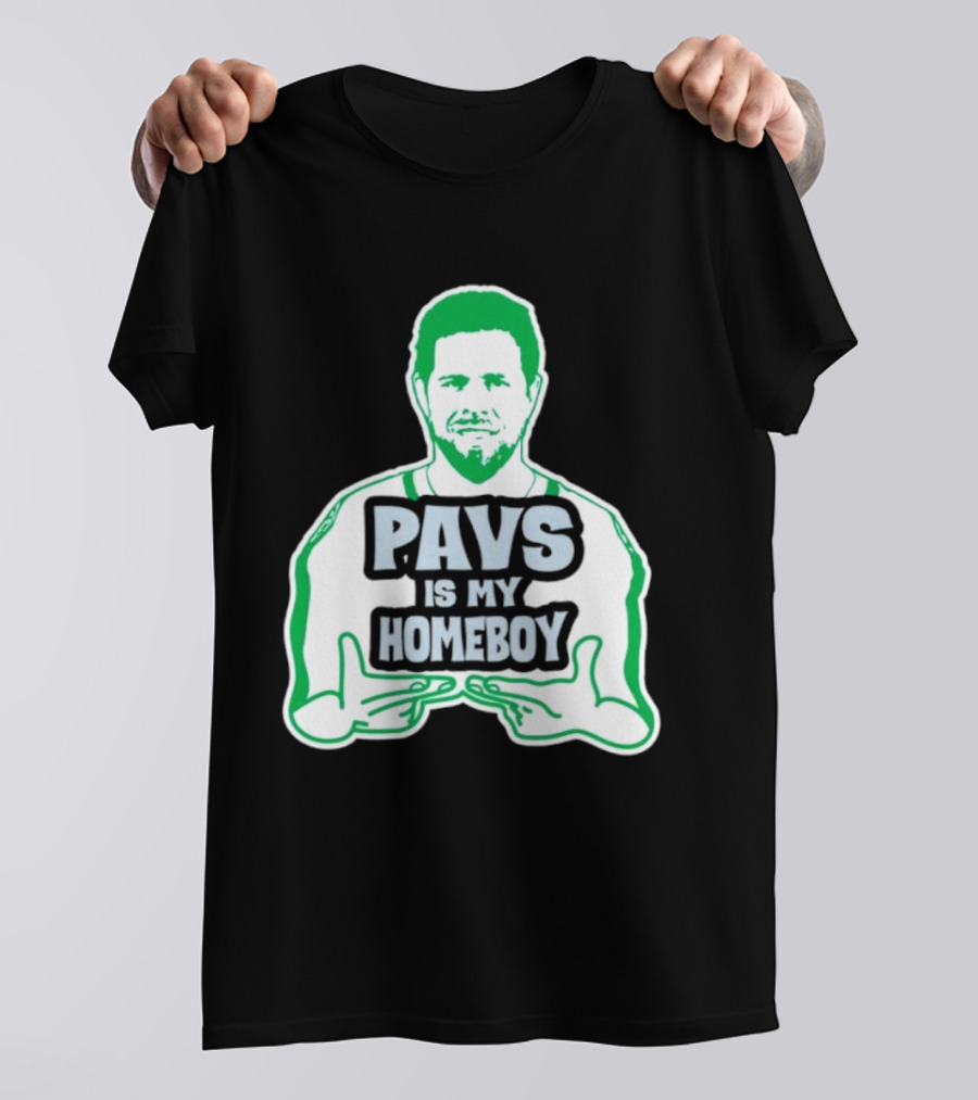 Dallas Stars Pavs Is My Homeboy Green And White T-Shirt