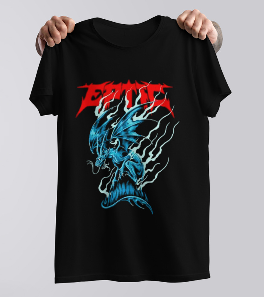 Eptic Blue Dragon Flame Art Collaboration With Yara Noe T-Shirt