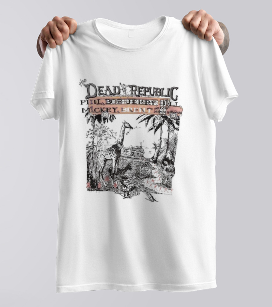 The Dead Republic Phil Bob Jerry Bill Mickey Brent Safari Scene T-Shirt
