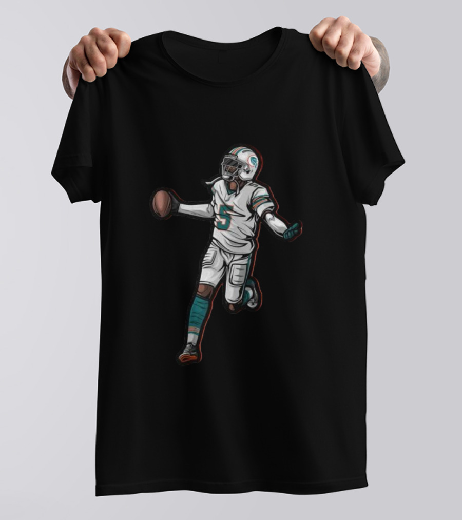 Miami Dolphins Jalen Football Player Number 5 T-Shirt