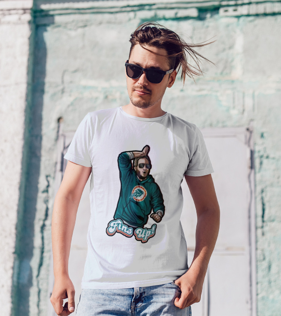 Mike McDaniel Fins Up Miami Dolphins Coach Motivation T-Shirt