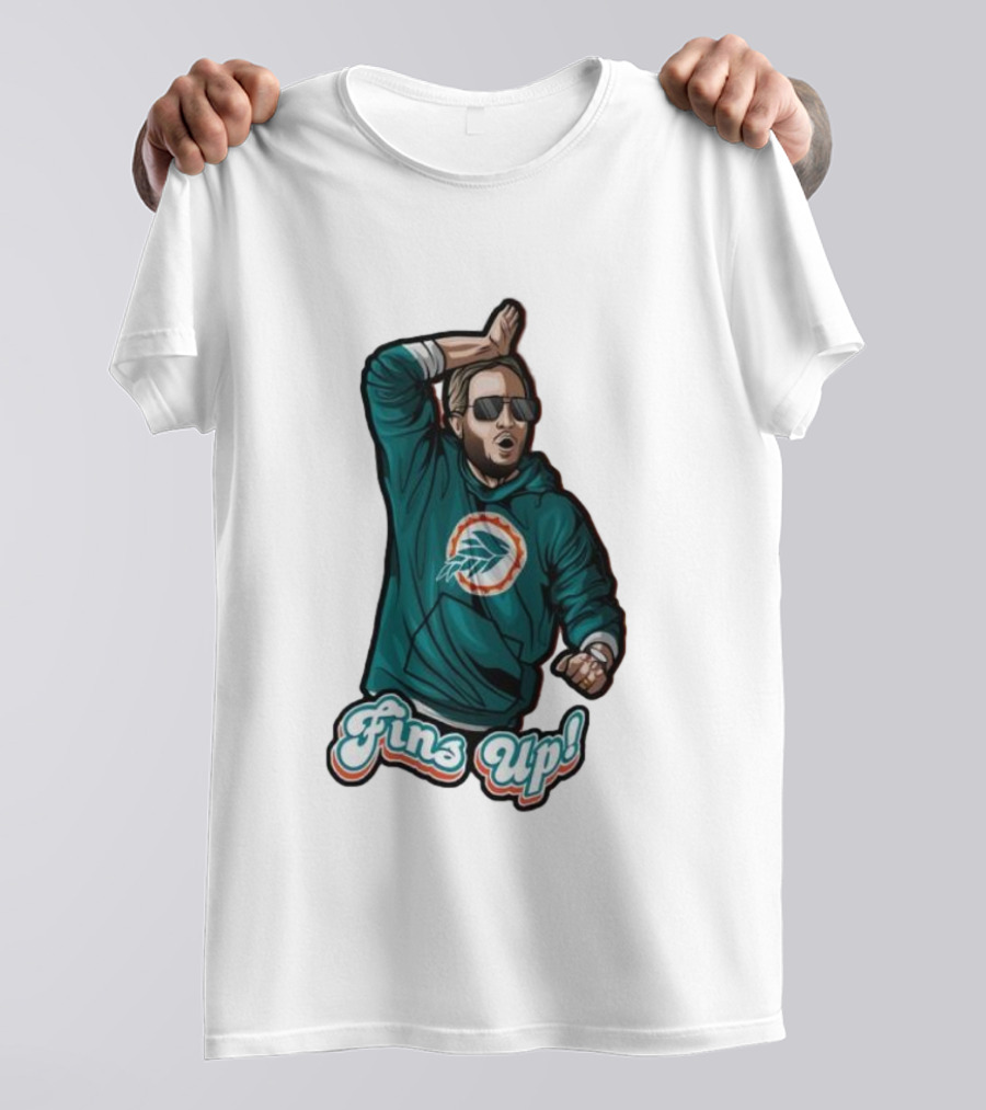 Mike McDaniel Fins Up Miami Dolphins Coach Motivation T-Shirt