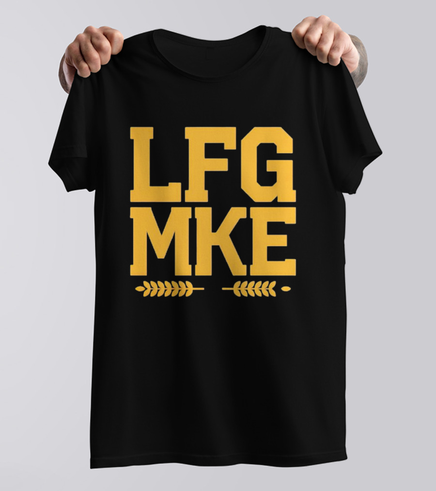 Milwaukee Brewers LFG MKE Wheat Stalks T-Shirt