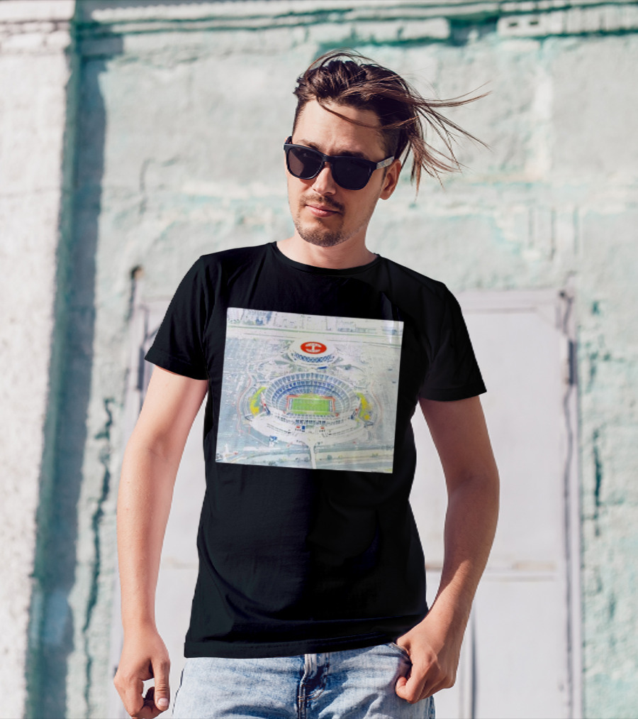 Oakland Alameda County Coliseum Complex Aerial View T-Shirt